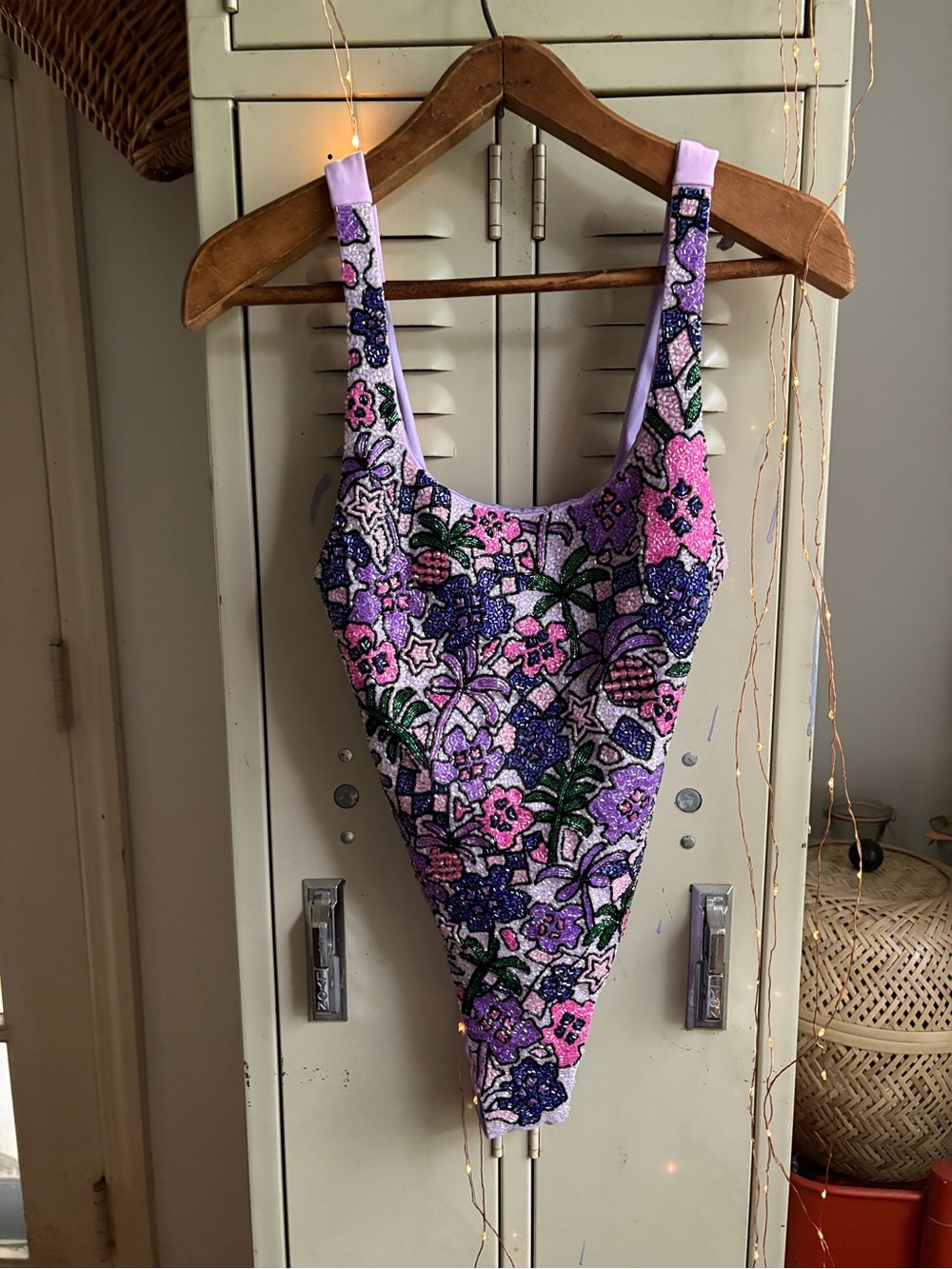 Oceanus Fia Hand-Beaded One Piece Swimsuit NWOT - Picture 4 of 16
